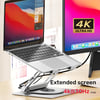 UNITEK 360D METAL 15.6” NOTEBOOK STAND 5in1 VE DOCKING STATION  (D1109B)