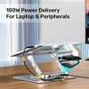 UNITEK 360D METAL 15.6” NOTEBOOK STAND 5in1 D1109B