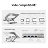 UNITEK 360D METAL 15.6” NOTEBOOK STAND 5in1 VE DOCKING STATION  (D1109B)