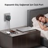 UNITEK REXO 100W 4 PORTLU AKILLI EKRANLI GAN SARJ CİHAZI (P1132ABK01-EU)