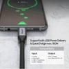 UNITEK USB-C 3.2 KABLO 1MT 10GBPS 4K (C14082ABK)