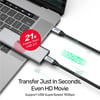 UNITEK USB-C 3.2 KABLO 1MT 10GBPS 4K (C14082ABK)