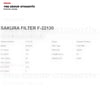 Alfa Romeo Giulietta Mito 10-18 Fiat 500 Doblo Ducato Fiorino Panda Punto Egea 15-21 Jeep Compass Renegade 15- Opel Combo D 12-21 1.3 - 1.6 - 2.0 Mjt Yakıt (Mazot) Filtresi Elemanı Sakura - F22130 / 77366607