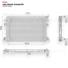 Audi A3 13- Q2 16- Q3 18- TT 14- Seat Ateca 16- Leon 12- Vw Arteaon 17- Caddy 20- Golf 14- Passat 15- Tiguan 16- Touran 15- Troc 22- 1.4 - 1.5 Tsi - 2.0 Tdi Motor Su Radyatörü Behr - Cr959000s / 5q0121251hq