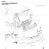 Chevrolet Aveo T300 10- Sedan Arka Tampon (Sensörsüz) Orjinal - 95460675
