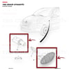 Citroen Berlingo 96-08 C2 C3 C5 01-10 Jumpy 96-16 Saxo Xsara Peugeot P206 P307 P407 P607 00-10 Partner 96-08 Ön Çamurluk Sinyali (Sağ = Sol) (Duylu) Yns - 632574