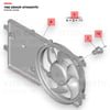 Citroen Nemo 08- Fiat Fiorino 07- Peugeot Bipper 08- 1.3 Mjt 75 Bg - 1.4 Hdi Motor Su Radyatörü Fanı (Komple) (Klimalı) Yns - 52217939