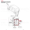 Daihatsu Sirion 04-12 Arka Stop Lambası Sol (Duysuz) Orjinal - 0381560b1020