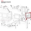 Fiat Doblo II 05-12 Arka Bagaj Kapı Kilidi İç (Alt) Sol (Çift Kapı - Kablolu) Yns - 51757820