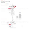 Ford Transit V347 V348 V362 V363 15- Ön Amortisör Rulmanı Sağ - Sol Rapro - 54226 / 6c113k099ab