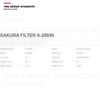Hyundai Elantra 16-23 I30 11- Kona 18- Kia Cerato Ceed Soul 18- Hava Filtresi Sakura - A28930 / 28113f2000