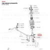 Mitsubishi Outlander 07- Asx 10- Citroen C-crosser 07- Peugeot P4007 07- Amortisör Ön Sağ Sachs - 316995