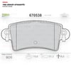 Opel Movano 98-10 Renault Master II 98-10 Arka Fren Balatası (Disk Tipi) Valeo - 670538