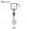 Volvo C30 C70 S40 06-12 V40 12-19 V50 04-12 Ön Amortisör Takozu (Rulmansız) Sachs - 803290v / 31360778