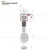 Volvo C30 C70 S40 06-12 V40 12-19 V50 04-12 Ön Amortisör Rulmanı Sachs - 801041v / 31262470