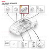 Volvo S90 V90 Xc90 15-21 Ön Cam Açma Düğmesi Anahtarı Sol (Dörtlü) Yns - 31433927