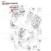 Volvo V40 13-19 Orta Konsol Sürgüsü Bardaklık Tutucusu (Siyah) Orjinal - 31307646