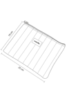 Bloom Portföy & Clutch EL Çantası tablet çantası makyaj çantası LEOPAR 25 x 19 cm