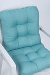 Candy Pofidik Arkalıklı Mint Sandalye Minderi Özel Dikişli Bağcıklı 43x88 Cm