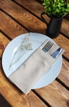 Dore Çatal Kaşık Bıçak Kılıfı 2 lı BEJ Masa Servislik