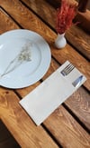 Dore Çatal Kaşık Bıçak Kılıfı 2 lı Sarı Masa Servislik