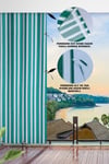 Her ölçüde ENXBOY Seçenekli Bağcıklı Balkon Perdesi-Balkon Brandası Yeşil Beyaz