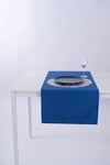 Lüks 140x40 Runner Leke Tutmaz Su iticili Özel Kumaş MAVİ