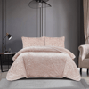 Soft Battaniye Çift Kişilik 220 x 240 Gül Kurusu Yastık kılıfı hediyeli