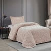 Soft Battaniye Tek Kişilik 180 x 240 Gül Kurusu Yastık kılıfı hediyeli