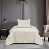 Soft Battaniye Tek Kişilik 180 x 240 Krem Yastık kılıfı hediyeli
