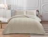 SOFT ÇİZGİ Çift Kişilik Yatak örtüsü 260x240 BEJ