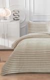 SOFT ÇİZGİ Çift Kişilik Yatak örtüsü 260x240 BEJ