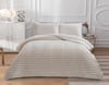 SOFT ÇİZGİ Çift Kişilik Yatak örtüsü 260x240 KREM