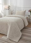 SOFT ÇİZGİ TEK Kişilik Yatak örtüsü 180x240 KREM