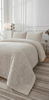 SOFT MİNİ Çift Kişilik Yatak örtüsü 260x240 KREM