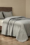 SÜET Çift Kişilik Yatak örtüsü 260x240 GRİ