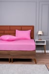TEK KİŞİLİK LASTİKLİ ÇARŞAF+1 YASTIK KILIFI HEDİYE 100X200 PEMBE