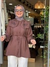 1123 ADEN BEBE YAKA GÖMLEK KAHVE