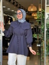 1123 ADEN BEBE YAKA GÖMLEK LACİVERTK 