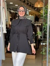 1123 ADEN BEBE YAKA GÖMLEK SİYAH