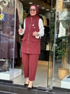 14463 YELEKLİ TAKIM BORDO