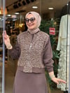 1550 CEKETLİ ELBİSE KAHVE