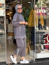 1627 SPOR TAKIM ÇİZGİLİ GRİ