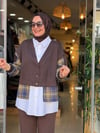 170396 GÖMLEK SWEAT KAHVE