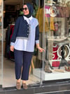 17071 GÖMLEK SWEAT LACİVERT