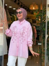 2046 TAŞLI GÖMLEK PEMBE