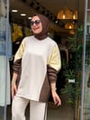 22863 SPOR TAKIM KREM KAHVE