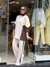 22863 SPOR TAKIM KREM KAHVE
