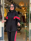 22932 SPOR TAKIM SİYAH KIRMIZI