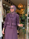 2585 CEKETLİ ELBİSE BORDO